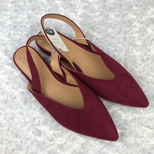 a new day Pam V Throat Sling Back Mules Size 6.5